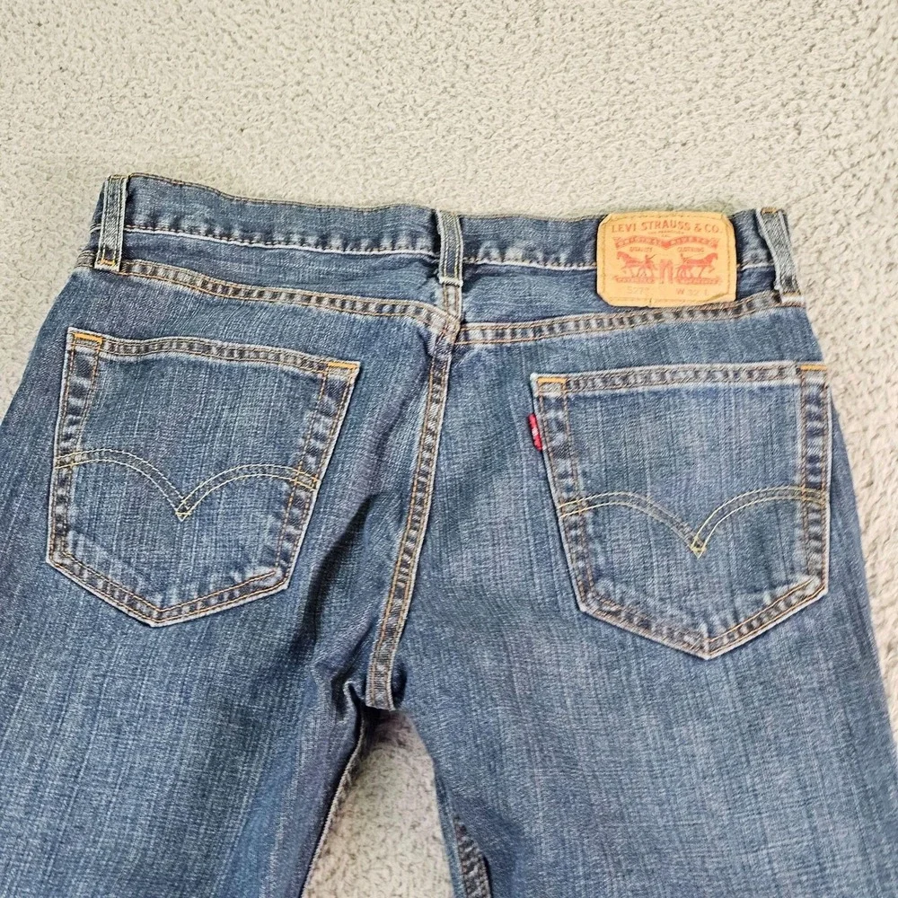 Levis 527 Jeans Mens 32x30 Blue Bootcut Denim Medium Wash Casual Pants